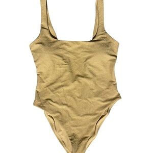 Gold Shimmer One-Piece Swimsuit - Women's Swim